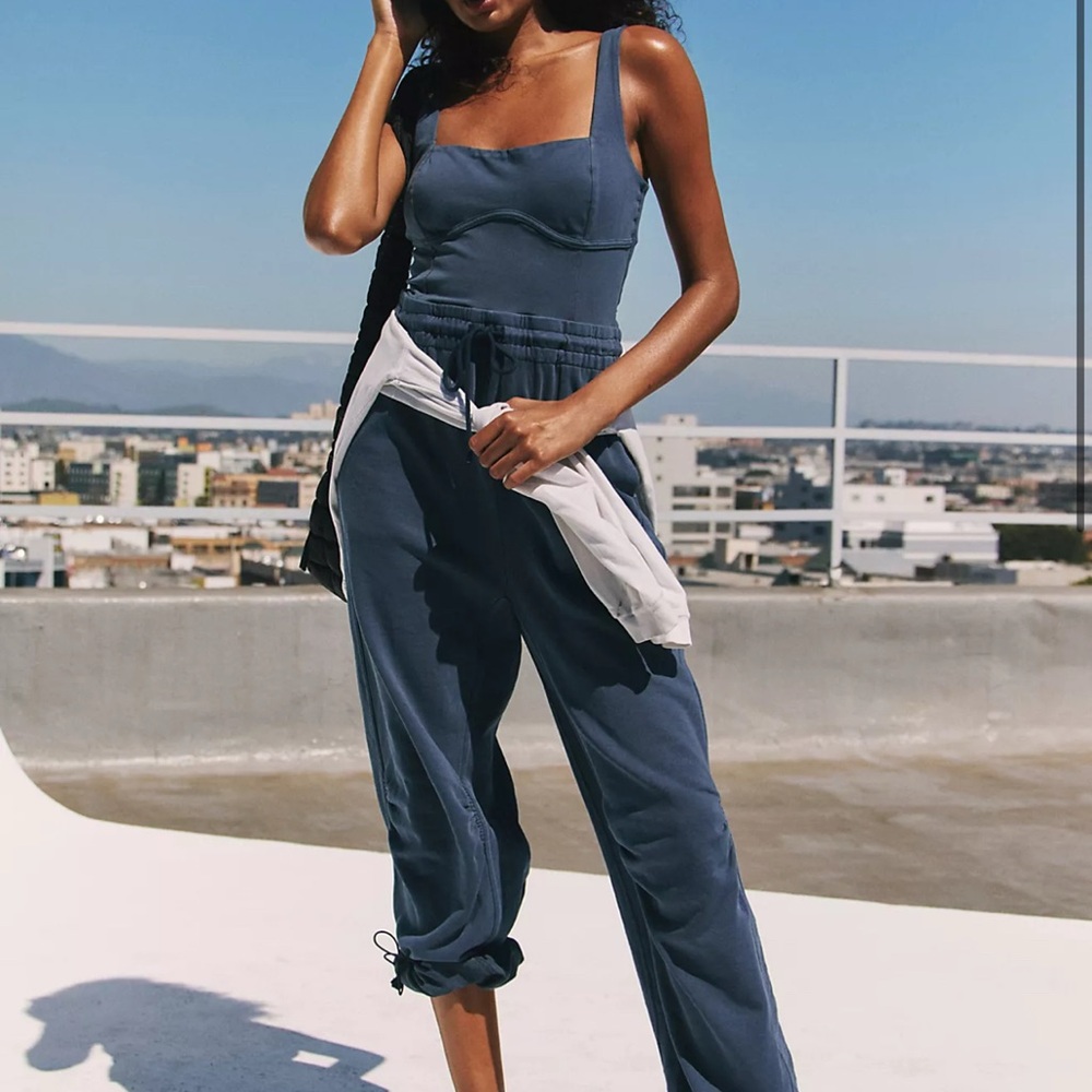 FP Movement by Free People Navy Jumpsuit